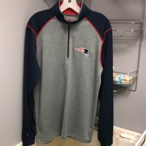 New England Patriots NFL Antigua Half-Zip Top Jacket Men’s Medium Football